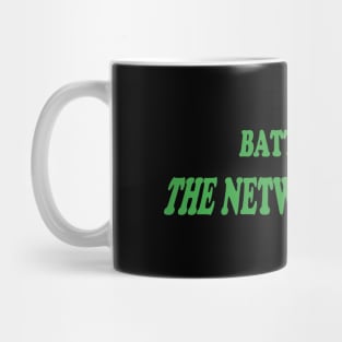 Battle of the Network Shows Podcast Logo Green Mug